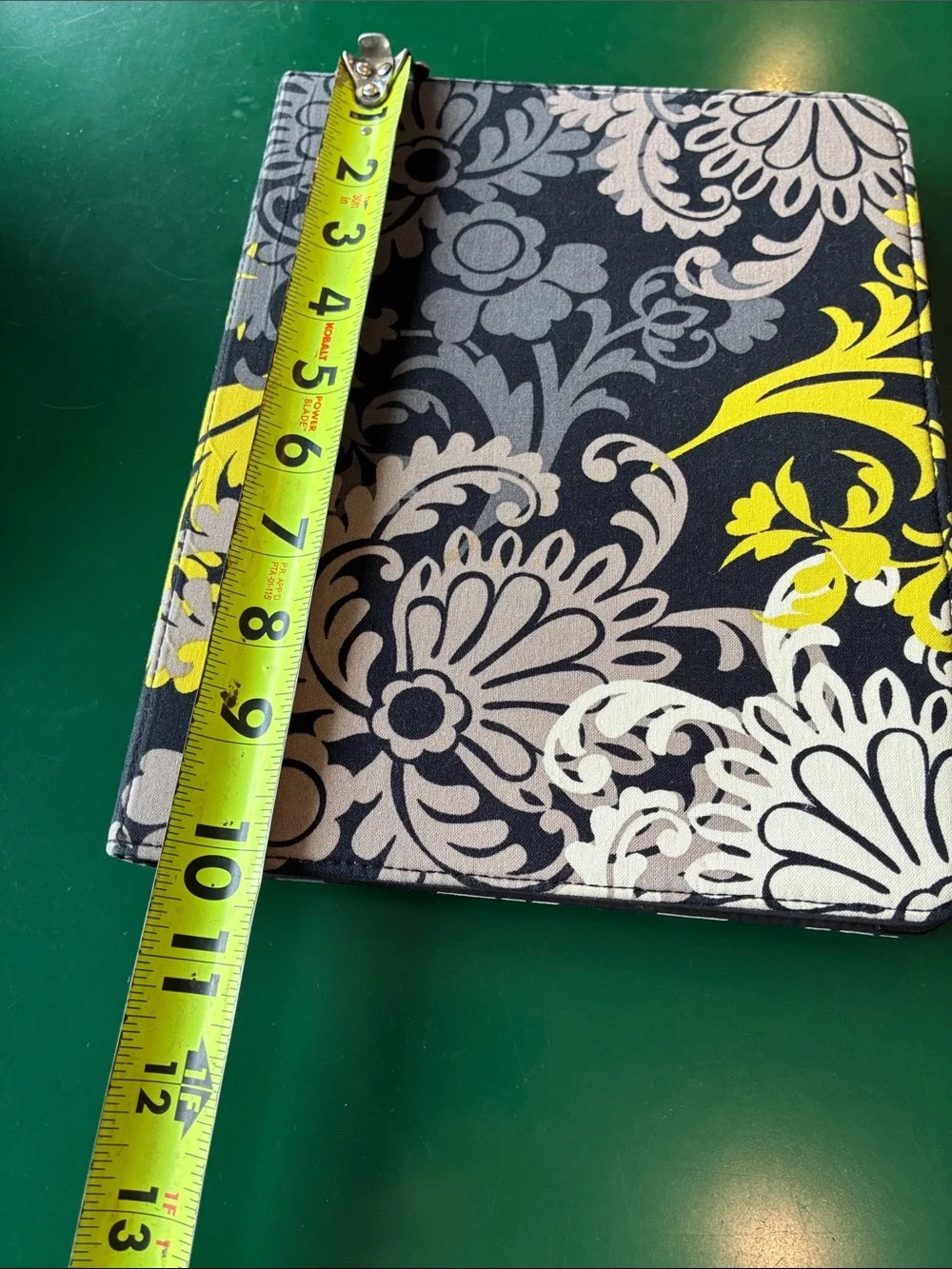 Vera Bradley Black, Gray & Yellow Floral Tablet Folio